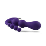 Masaj vibrant pentru prostată din silicon, violet, 15,5 cm