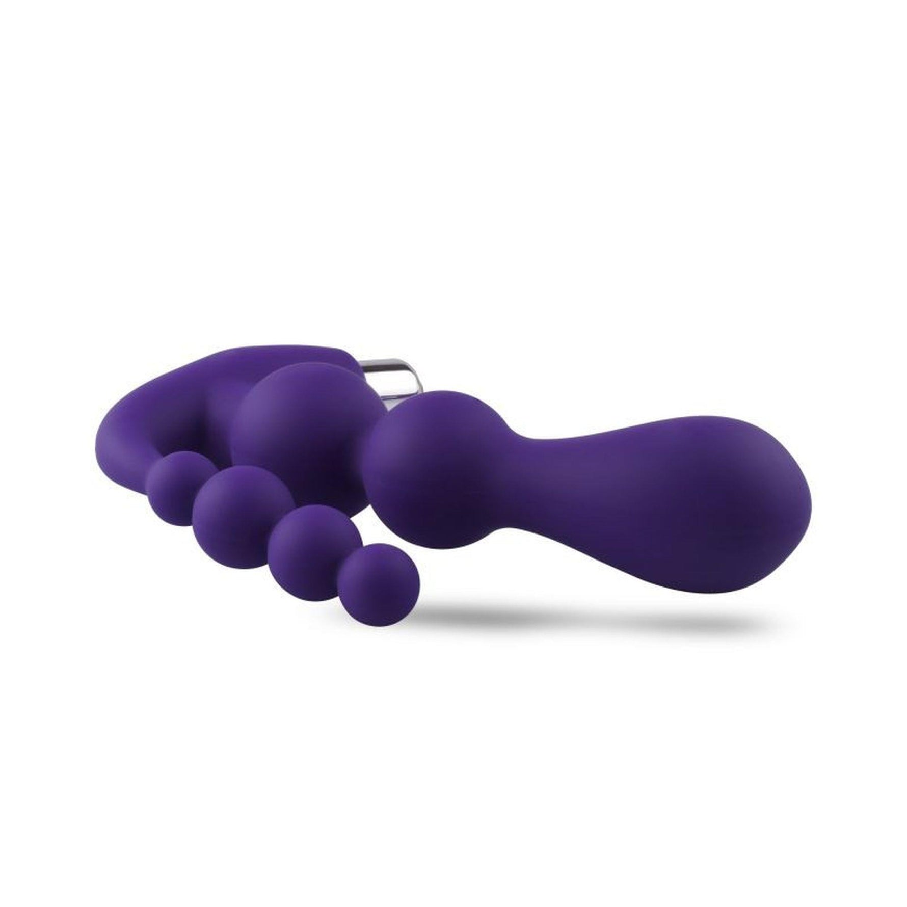 Masaj vibrant pentru prostată din silicon, violet, 15,5 cm