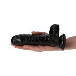 Dildo realist italian cu penis Toyz4lovers negru 16 cm cu ventuză