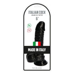 Dildo realist italian cu penis Toyz4lovers negru 16 cm cu ventuză