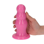 Plug anal Olmo Toyz4lovers cu testicule roz 15 cm