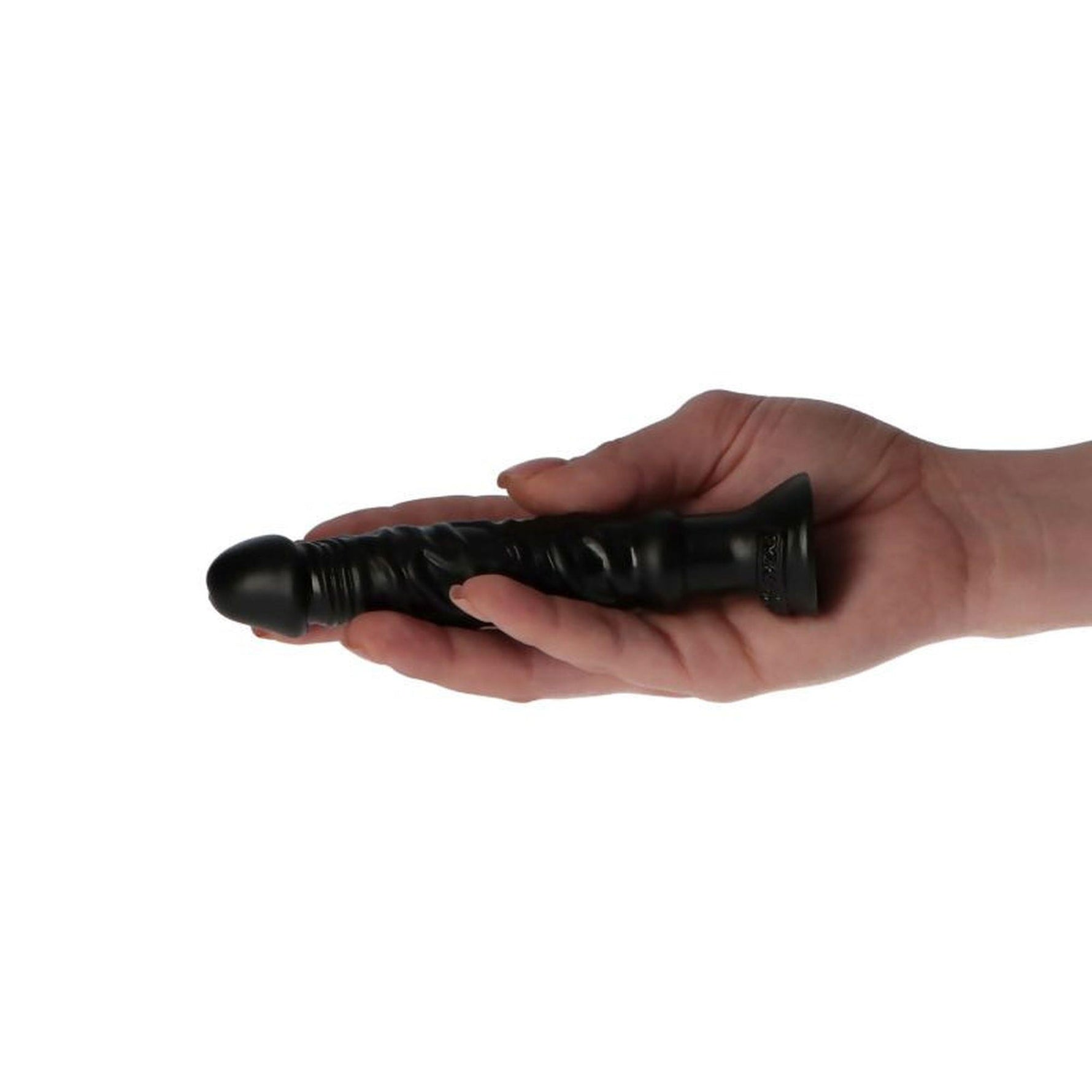 Dildo realist Toyz4lovers cu penis italian, negru, 10,5 cm