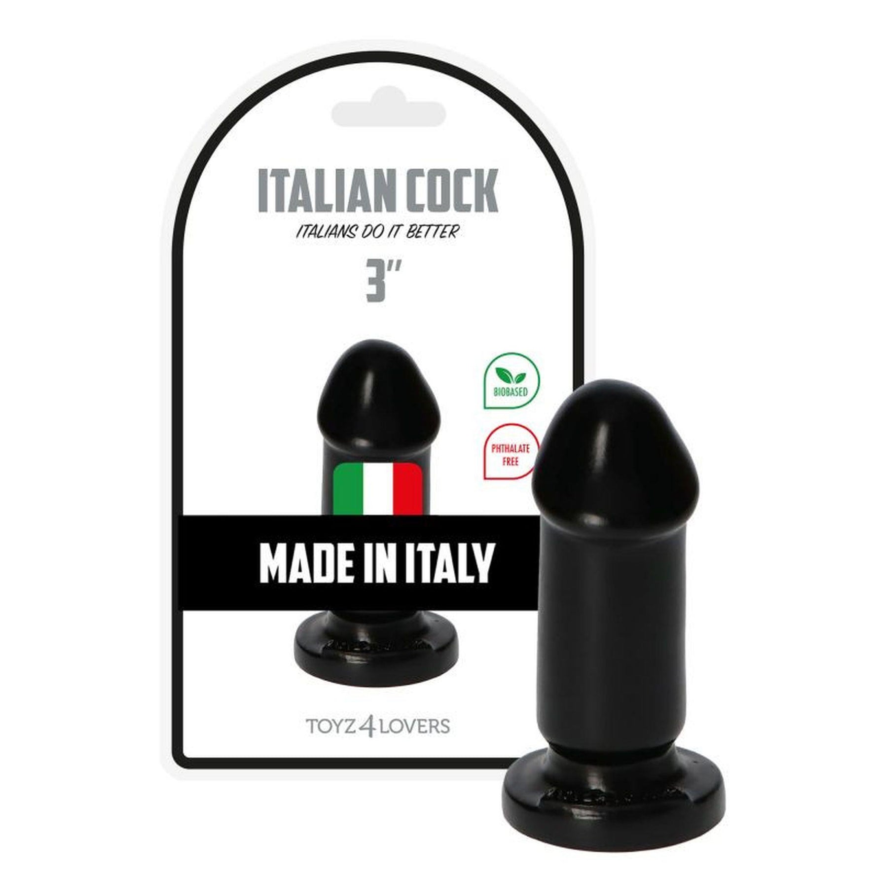 Dop anal Mio Toyz4lovers negru 8 cm cu ventuză