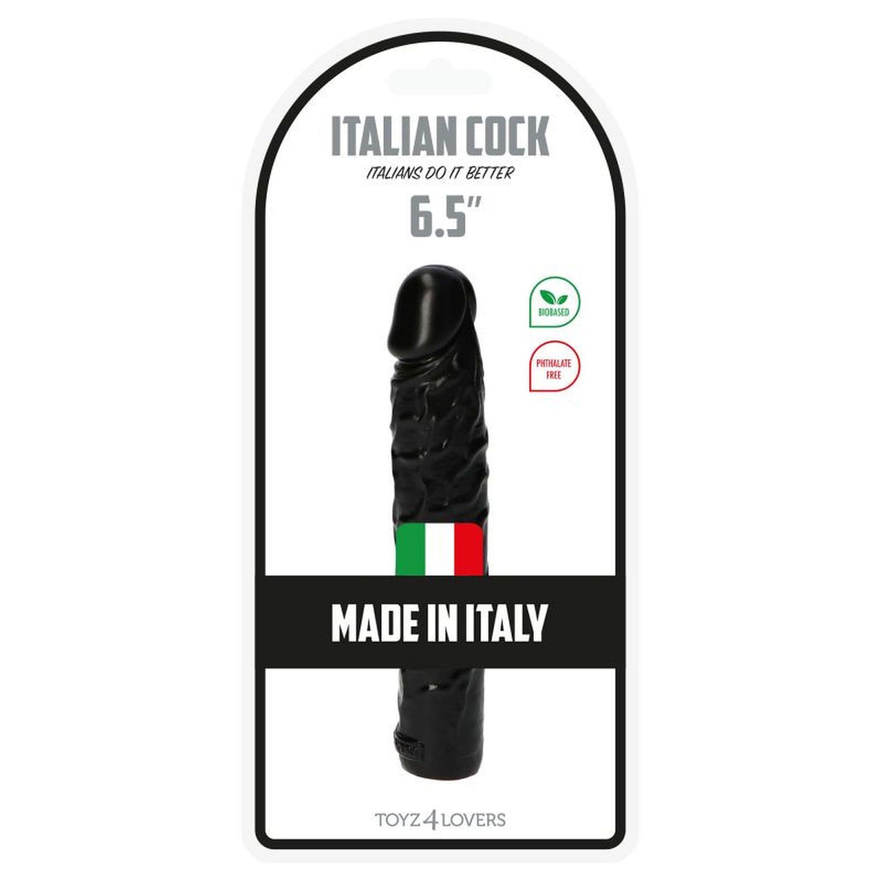 Dildo realist Zeno Toyz4lovers negru 16,5 cm