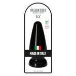 Dop anal italian pentru penis Toyz4lovers PVC negru 16,5 cm