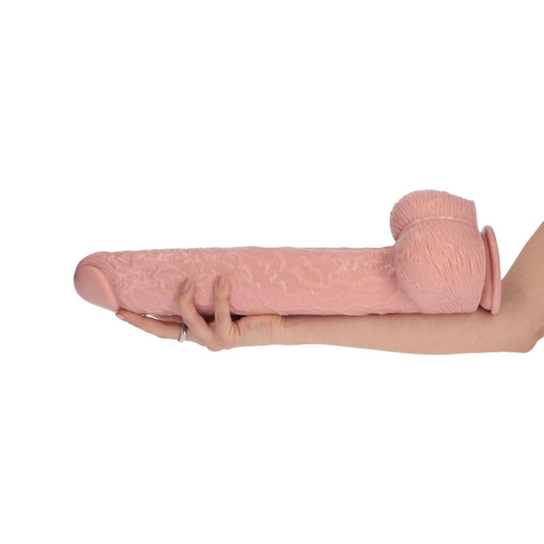 Dildo gigant italian cu penis Toyz4lovers, culoarea pielii, 40 cm
