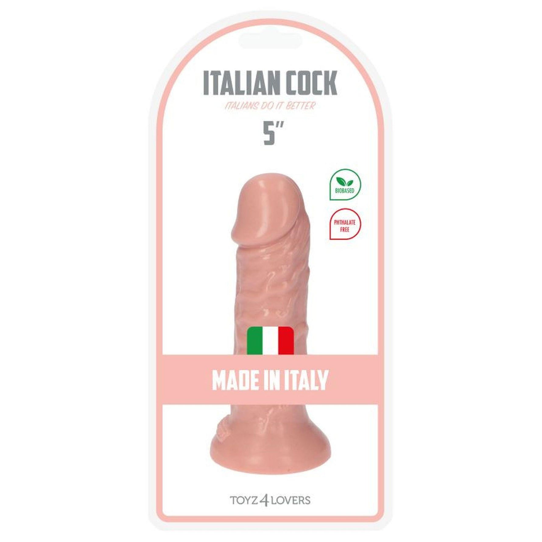Dildo realist Toyz4lovers Italian Cock de culoarea pielii, 12,5 cm
