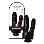 Dildo dublu Romolo e Remo Toyz4lovers negru 18,5 cm