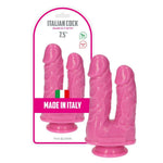 Dildo dublu Romolo e Remo roz 18,5 cm