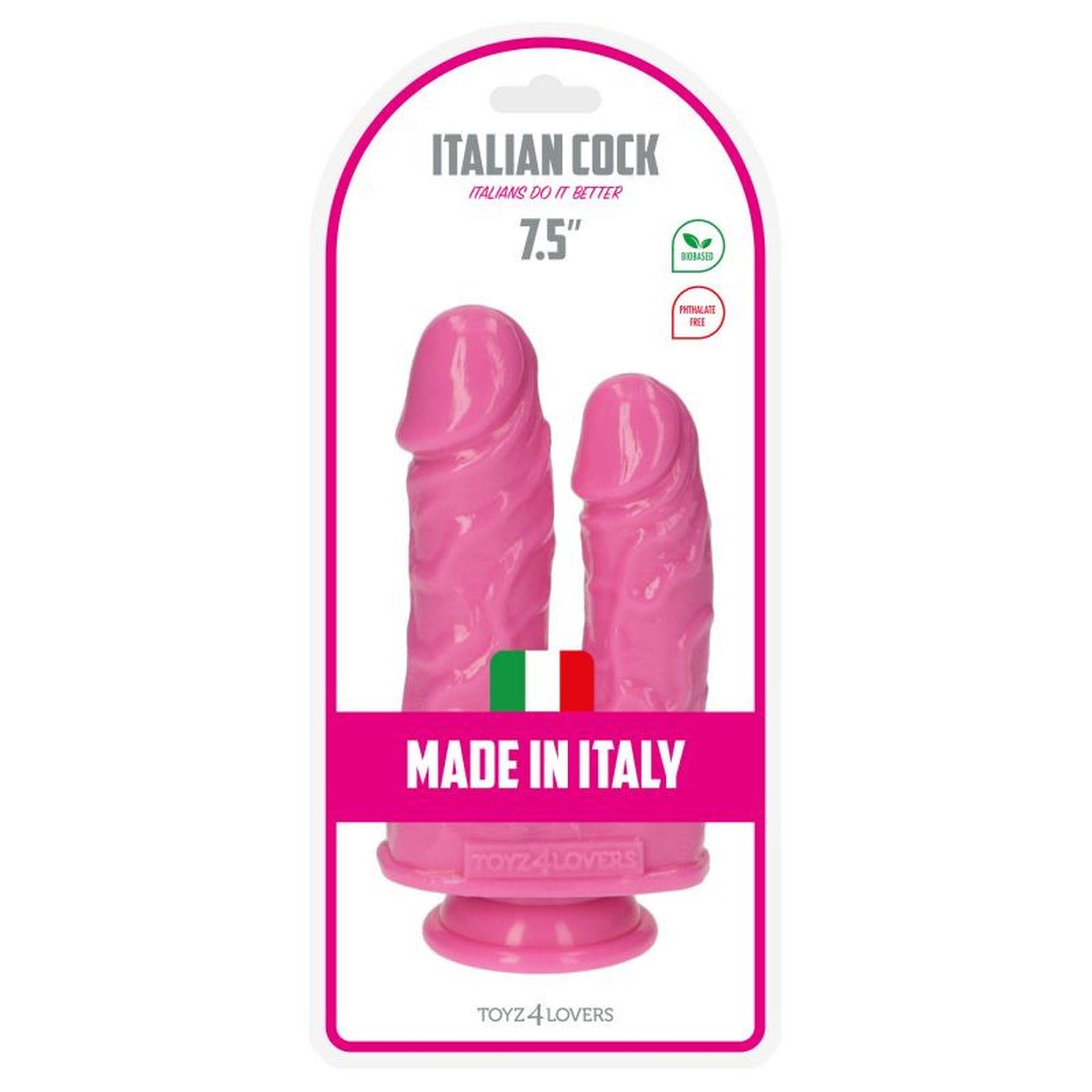 Dildo dublu Romolo e Remo roz 18,5 cm