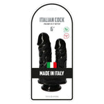 Dildo dublu Toyz4lovers cu ventuză negru 155 cm
