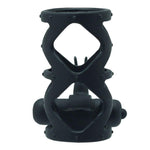 Inel vibrant din silicon Toyz4lovers, în formă de iepure, negru, 7,5 cm