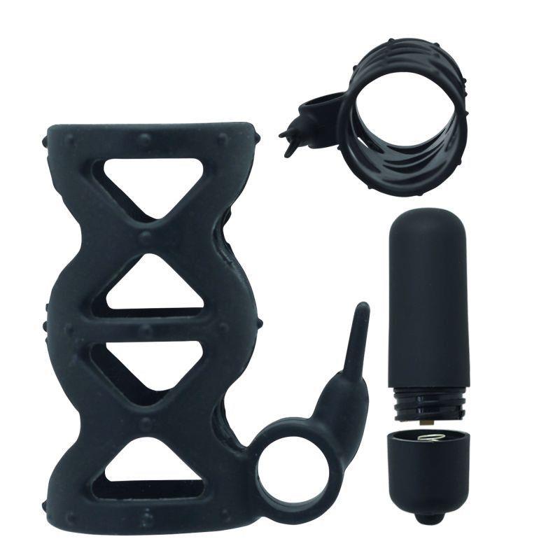 Inel vibrant din silicon Toyz4lovers, în formă de iepure, negru, 7,5 cm