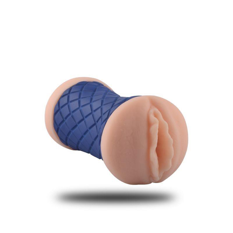 Masturbator dublu din silicon Toyz4lovers albastru 15 cm