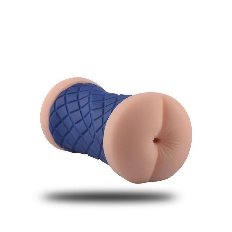 Masturbator dublu din silicon Toyz4lovers albastru 15 cm