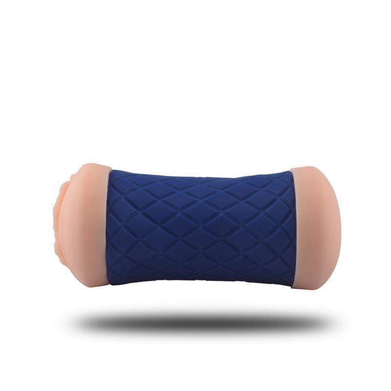 Masturbator dublu din silicon Toyz4lovers albastru 15 cm
