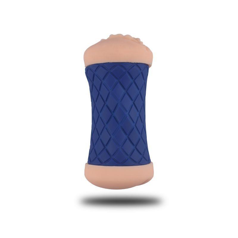 Masturbator dublu din silicon Toyz4lovers albastru 15 cm