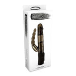 Vibrator cu gel Toyz4lovers cu perle rotative negre