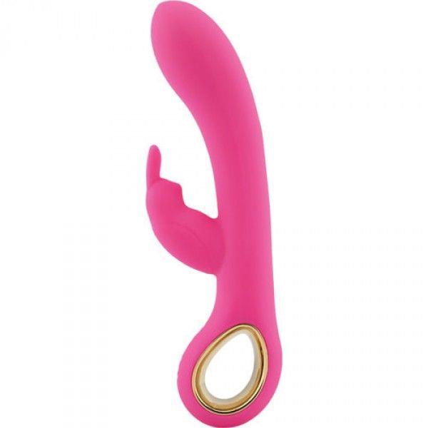 Vibrator Toyz4lovers iepuraș silicon roz USB 19 cm