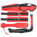 Set de bondage Toyz4Lovers roșu și negru