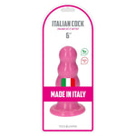 Plug anal Olmo Toyz4lovers cu testicule roz 15 cm