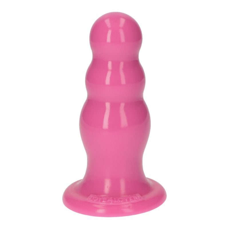 Plug anal Olmo Toyz4lovers cu testicule roz 15 cm