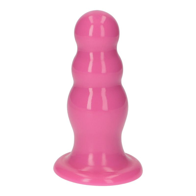Plug anal Olmo Toyz4lovers cu testicule roz 15 cm