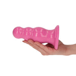 Plug anal Olmo Toyz4lovers cu testicule roz 15 cm