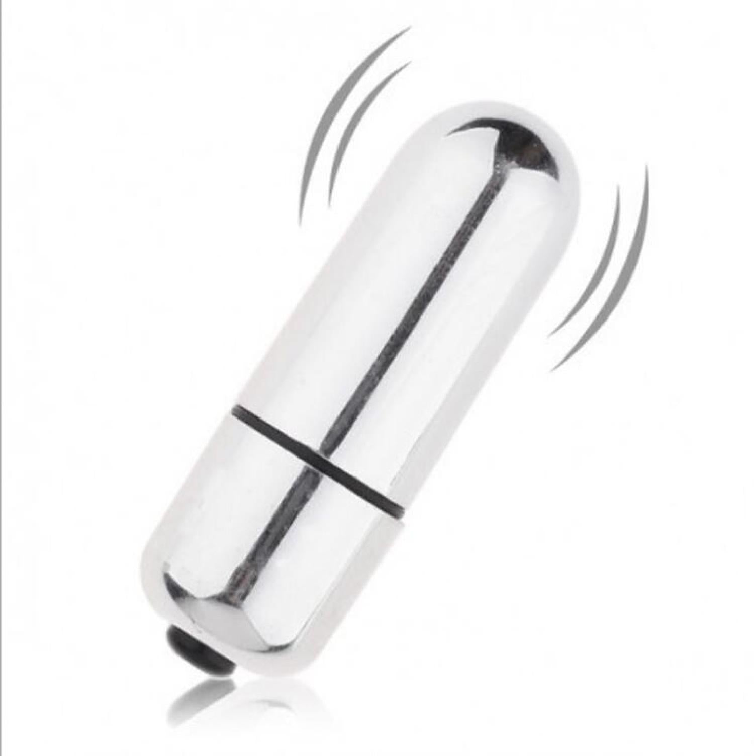 Vibrator mini Lovetoy XBasic Bullet, argintiu, 10 viteze, 6 cm