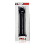 Dildo Romance Lovetoy din sticlă, negru, 16 cm
