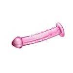 Dildo Lovetoy din sticlă cu umflături, roz, 14 cm