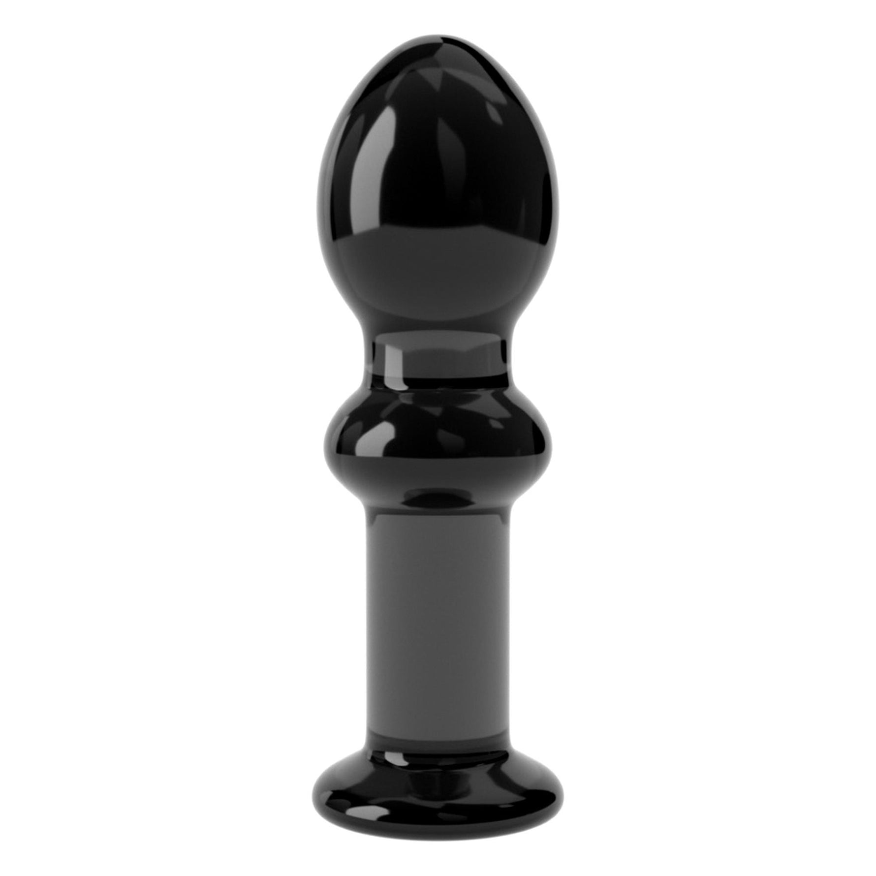 Lovetoy Dop Anal Romance din Sticlă Negru 11 cm
