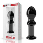 Lovetoy Dop Anal Romance din Sticlă Negru 11 cm