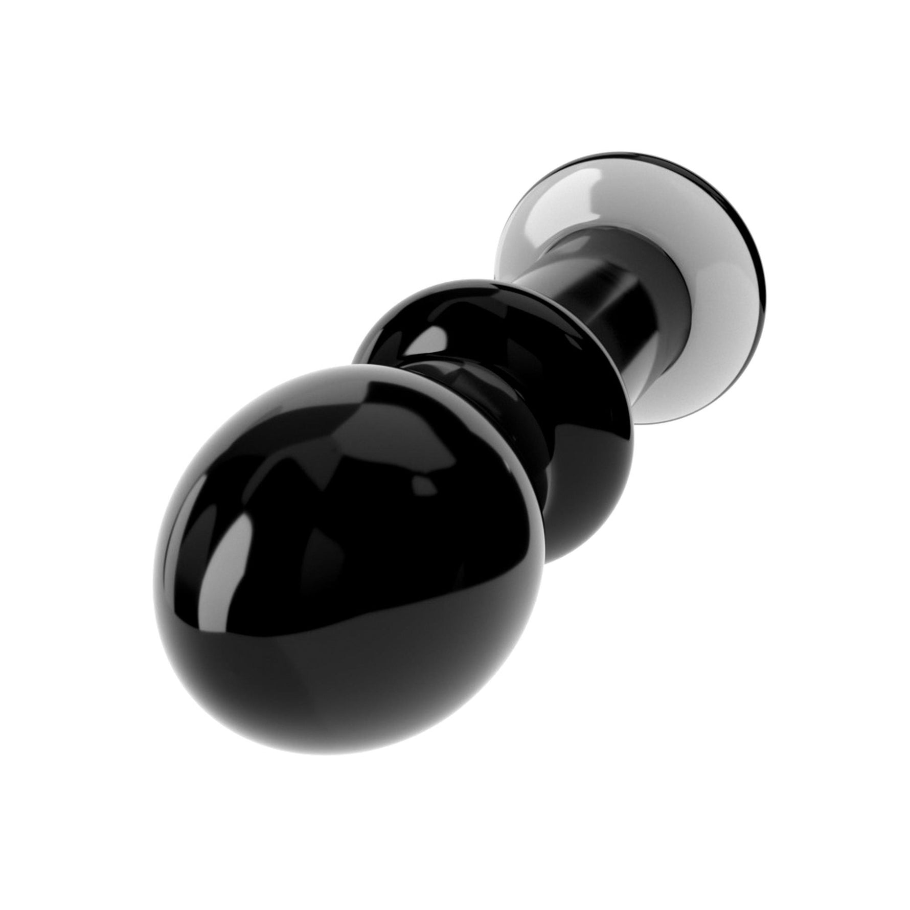 Lovetoy Dop Anal Romance din Sticlă Negru 11 cm