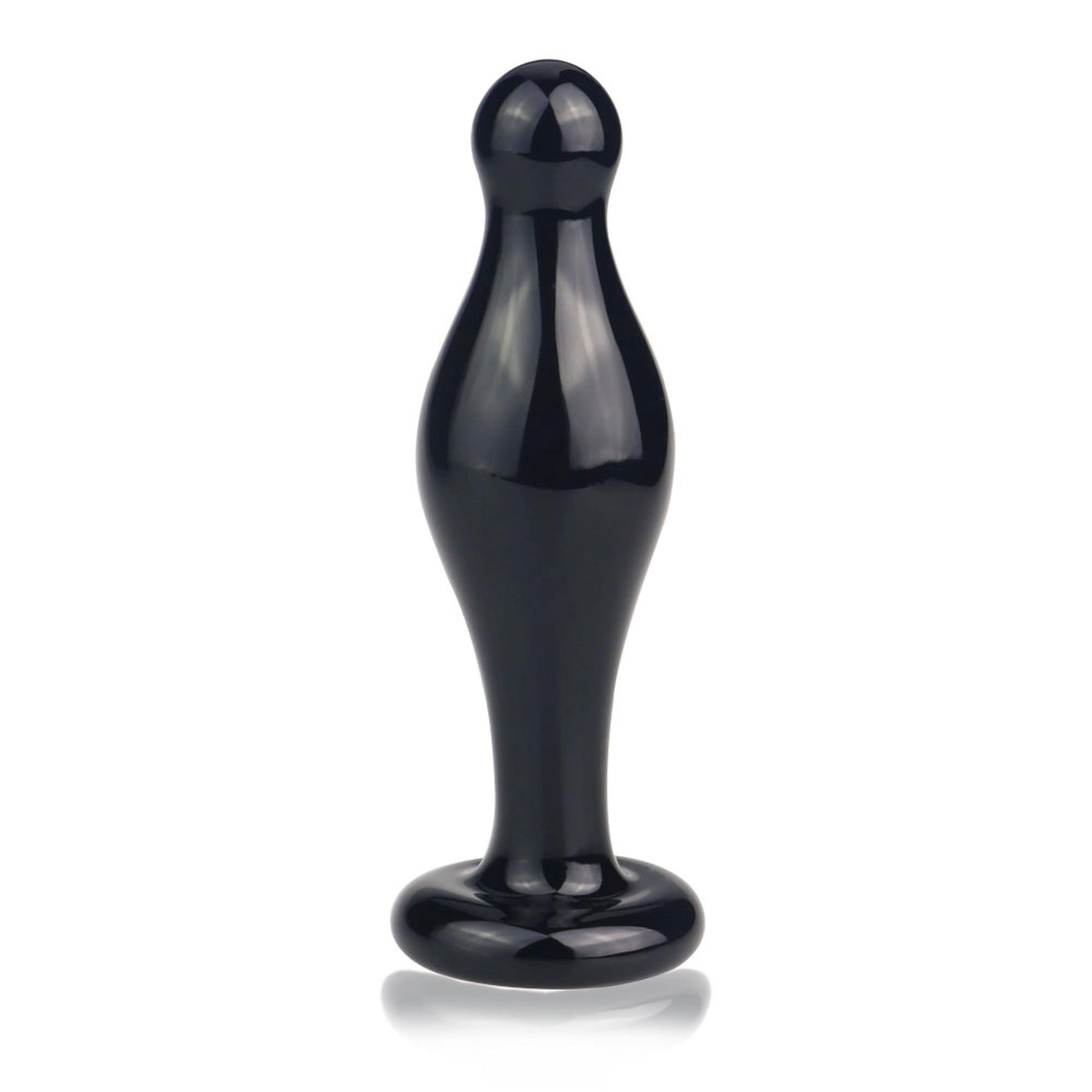 Lovetoy Dop Anal Romance din Sticlă Negru 11 cm