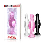 Lovetoy Dop Anal Romance din Sticlă Negru 11 cm