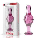 Lovetoy Dop Anal Romance din Sticlă Roz 11 cm