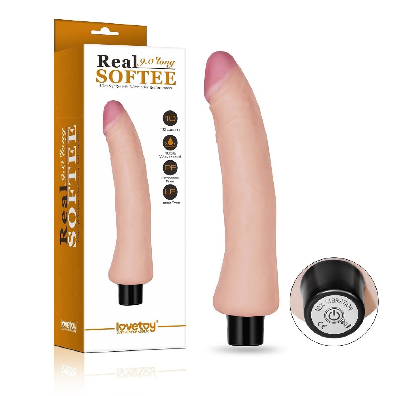 Vibrator realist moale Lovetoy Real Softee 23 cm