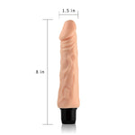 Vibrator realist Lovetoy Cyberskin, impermeabil, 20 cm