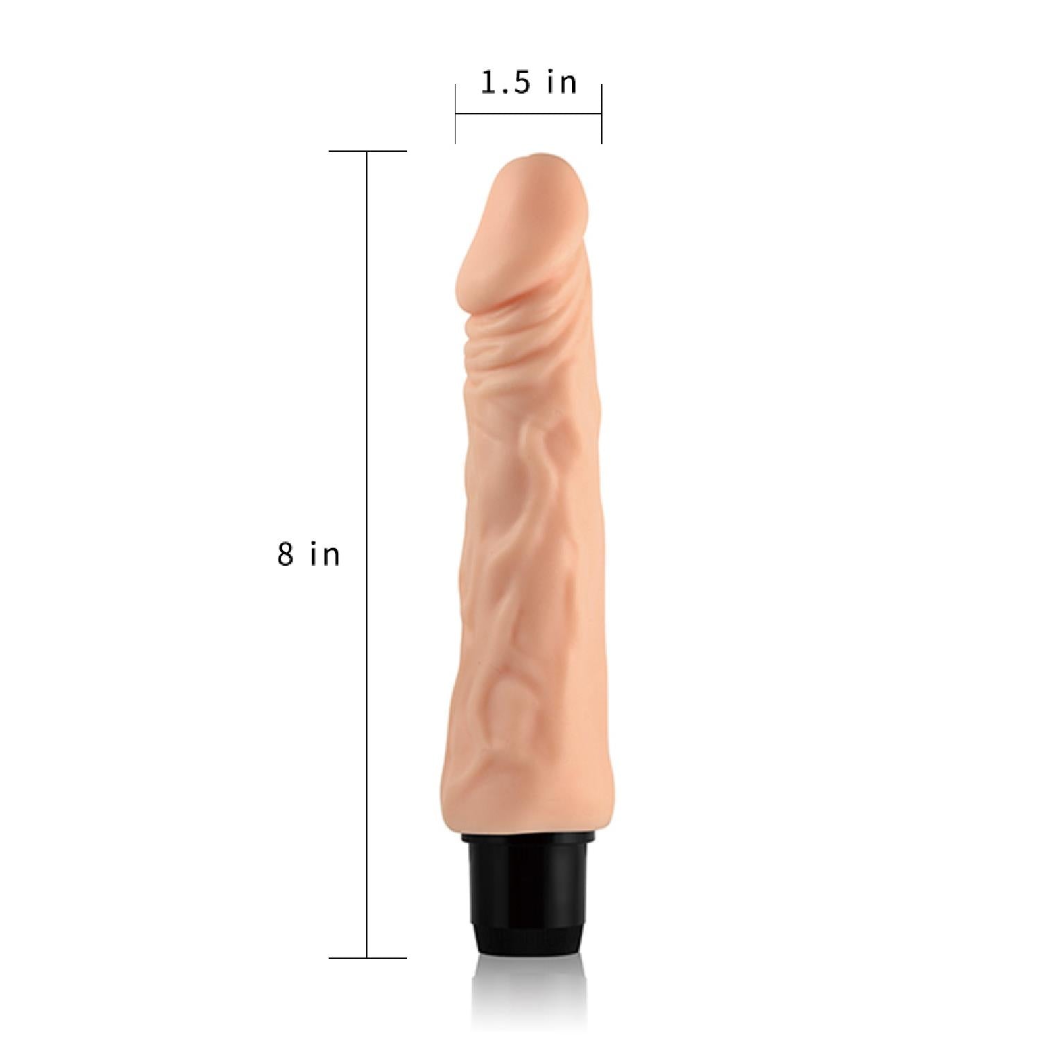 Vibrator realist Lovetoy Cyberskin, impermeabil, 20 cm