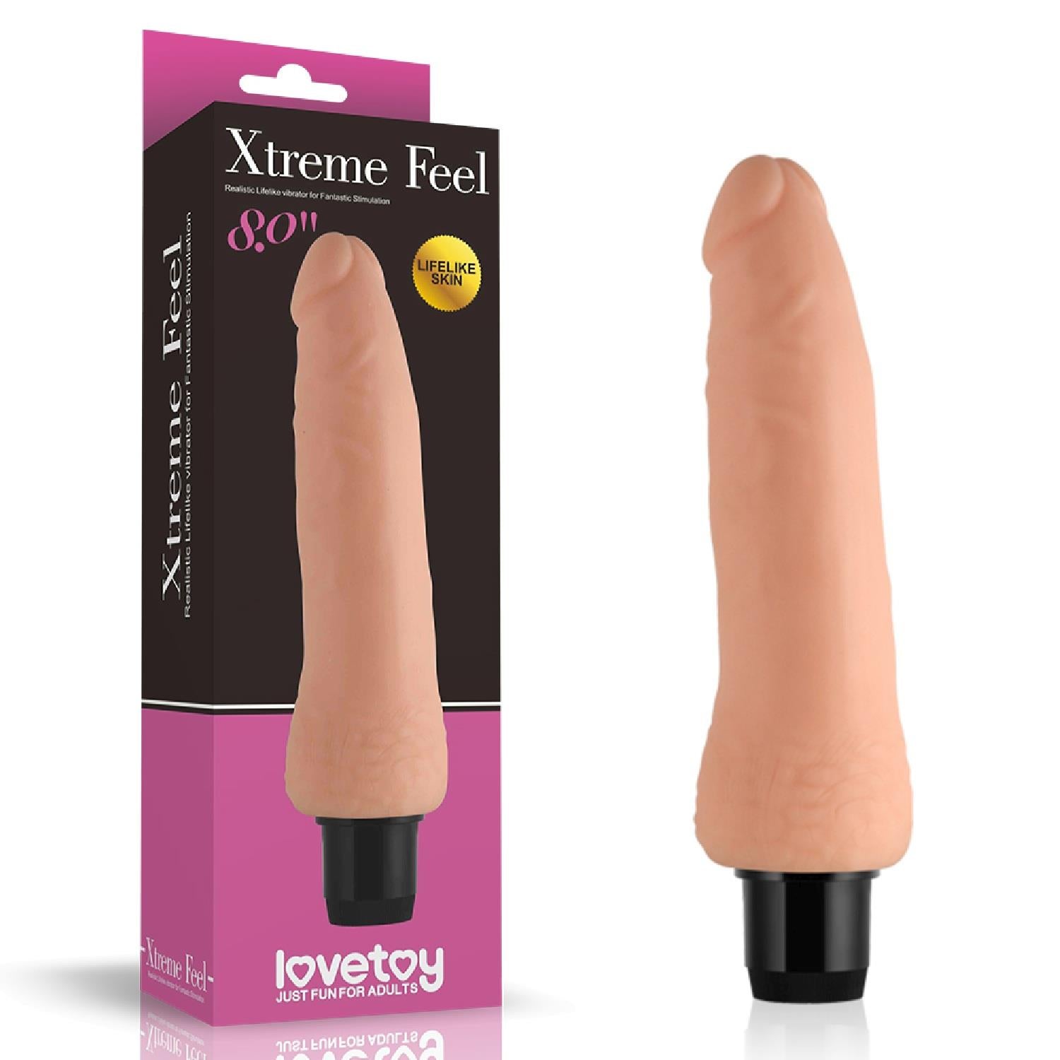 Vibrator realist Cyberskin Lovetoy impermeabil 20 cm