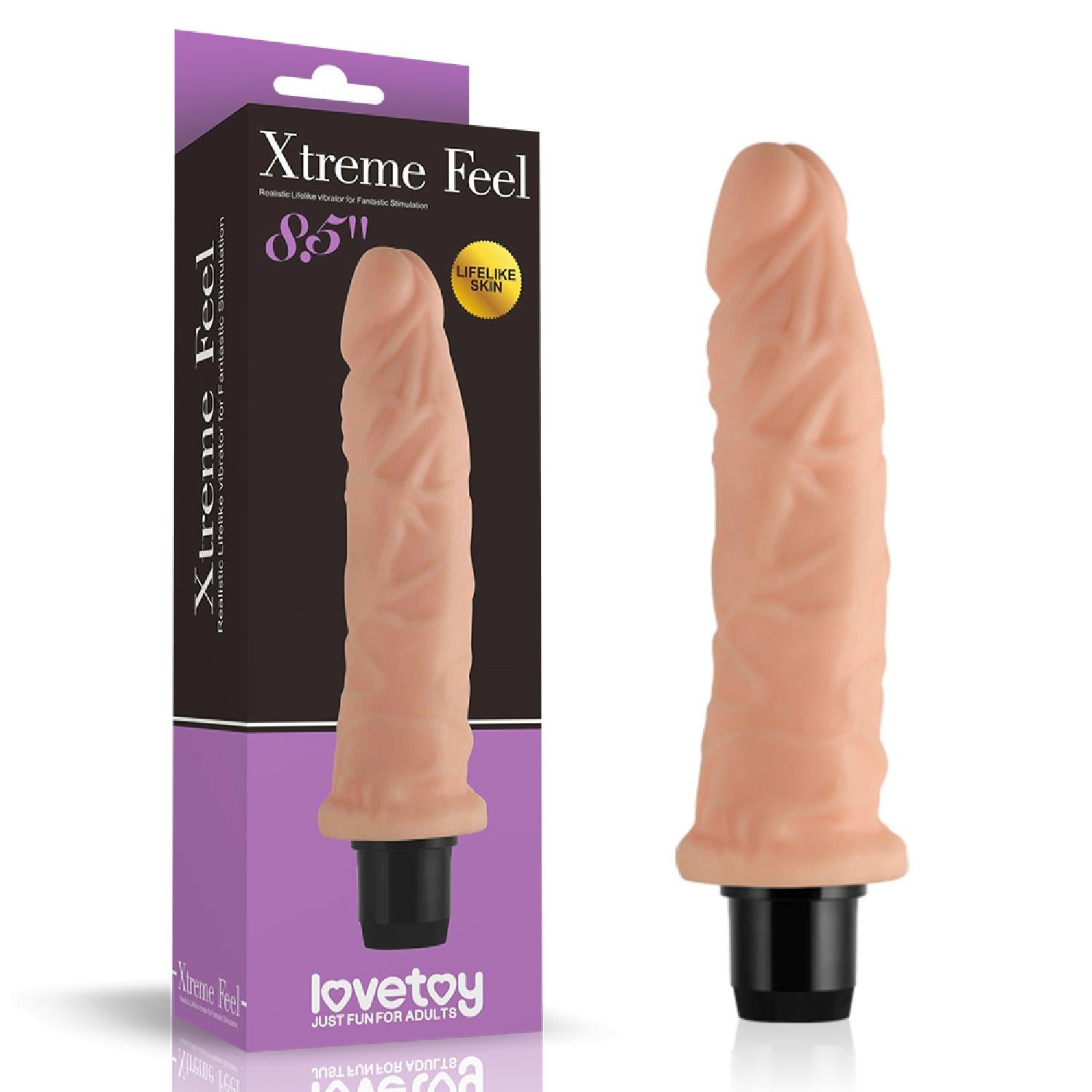 Vibrator realist Lovetoy Cyberskin de 19 cm