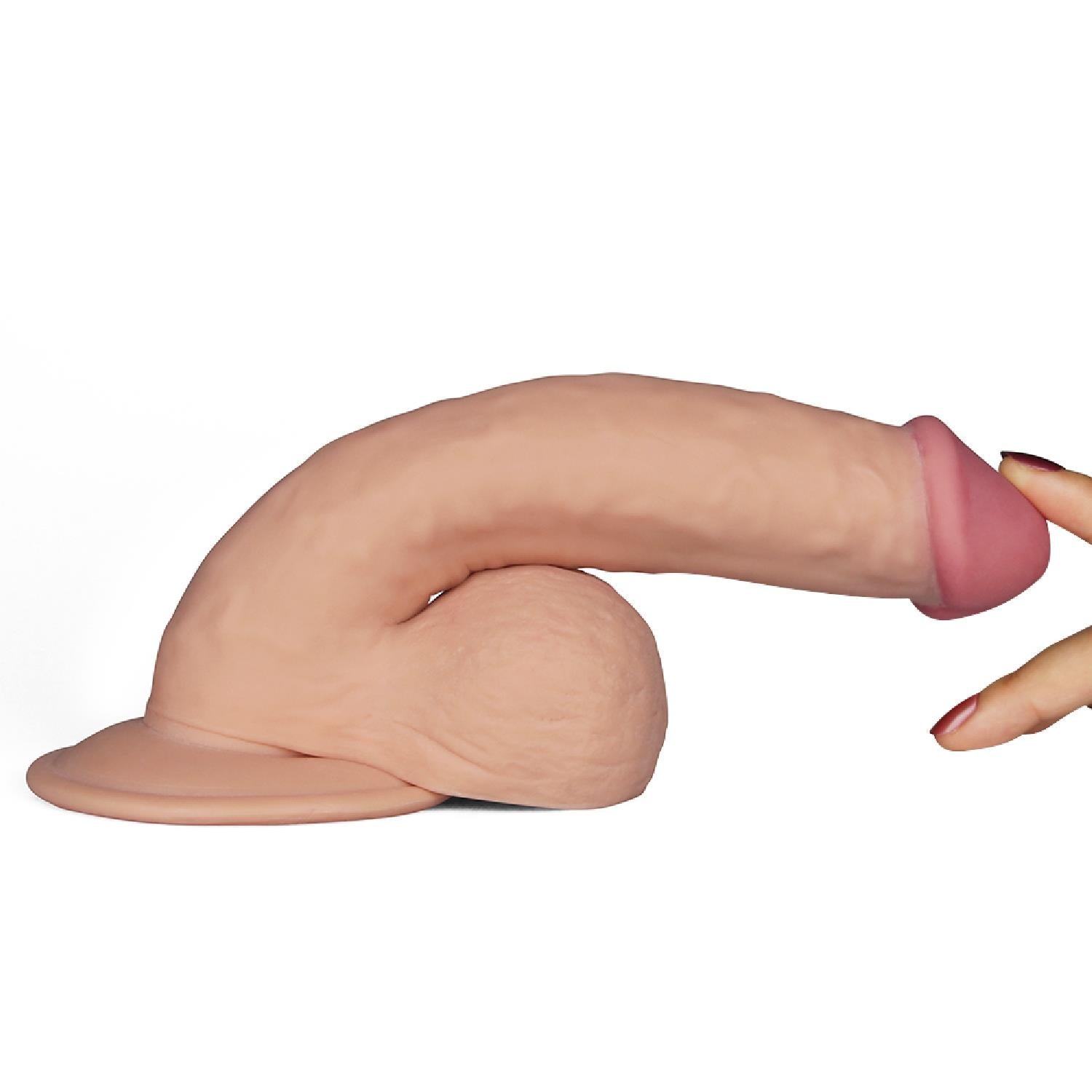 Vibrator realist Ultra Soft Dude Lovetoy 20 cm