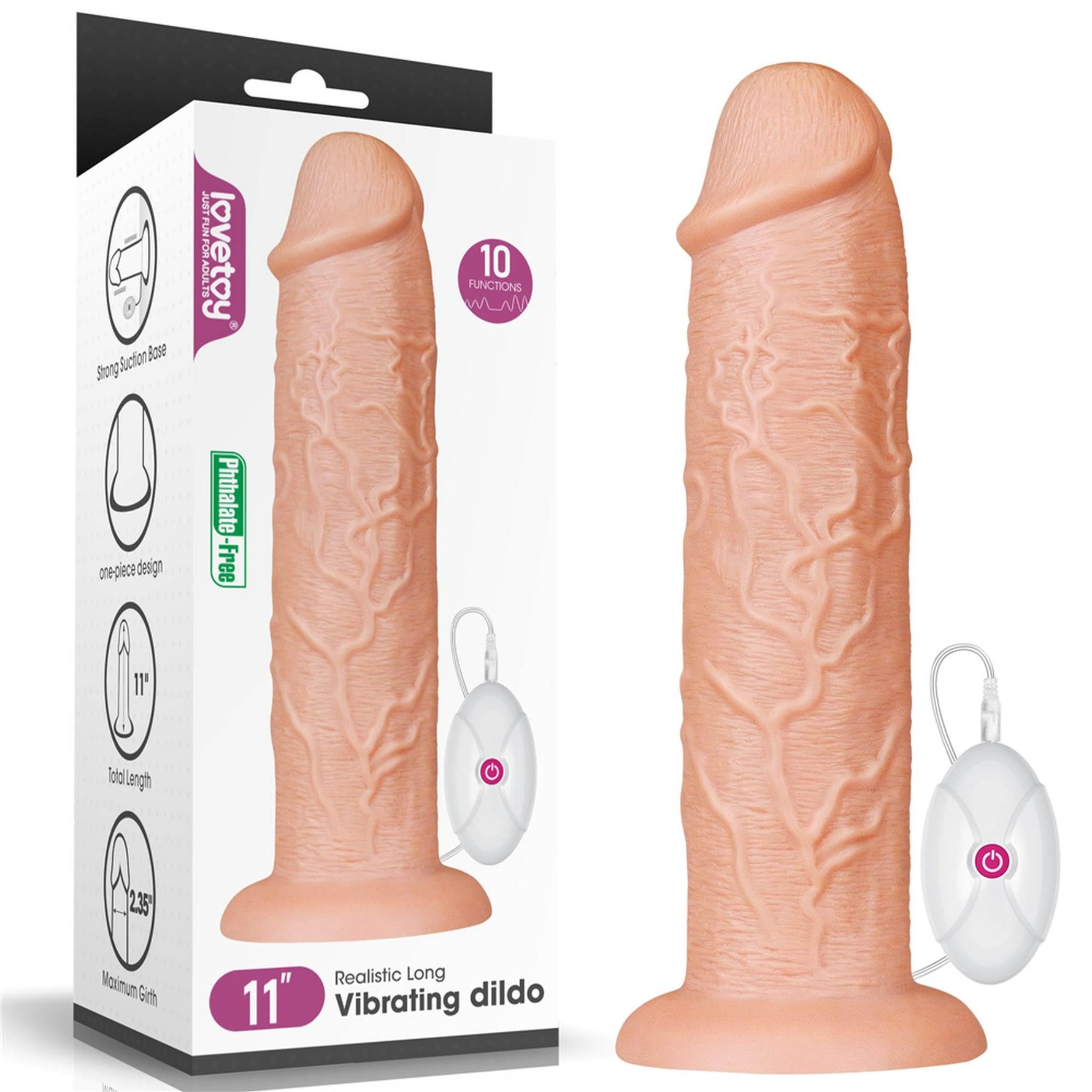 Vibrator realist Lovetoy 28 cm