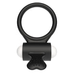 Inel vibrator Lovetoy din silicon negru 7 cm