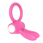 Power Clit Silicon Cockring Pink