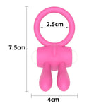 Power Clit Silicon Cockring Pink