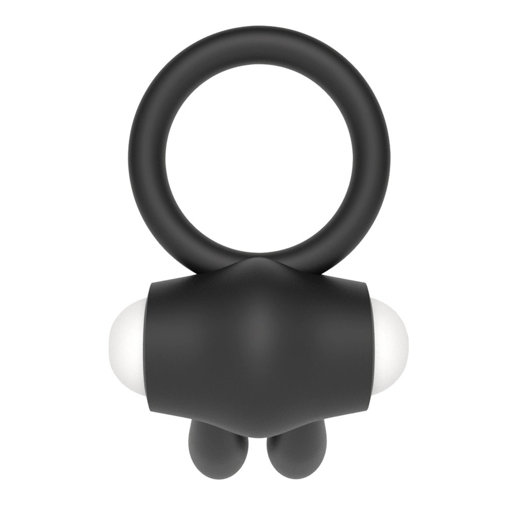 Inel vibrant Lovetoy din silicon negru 7,5 cm