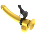 Inel pentru penis Power Clit din silicon, negru
