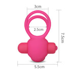 Inel vibrator Lovetoy din silicon roz, 10 viteze